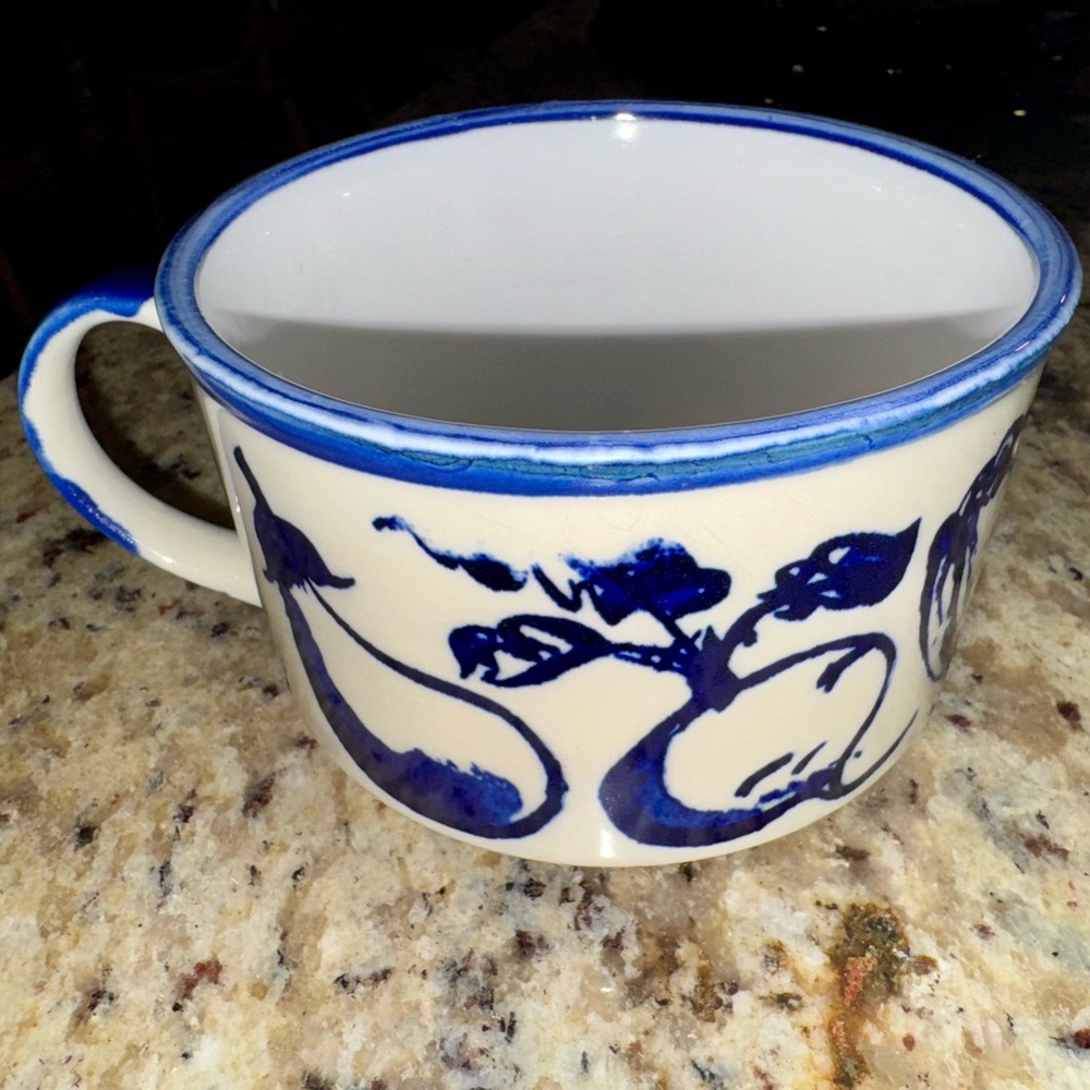 Vintage Vegetable 16 oz. Stoneware Soup Mug Made in Japan